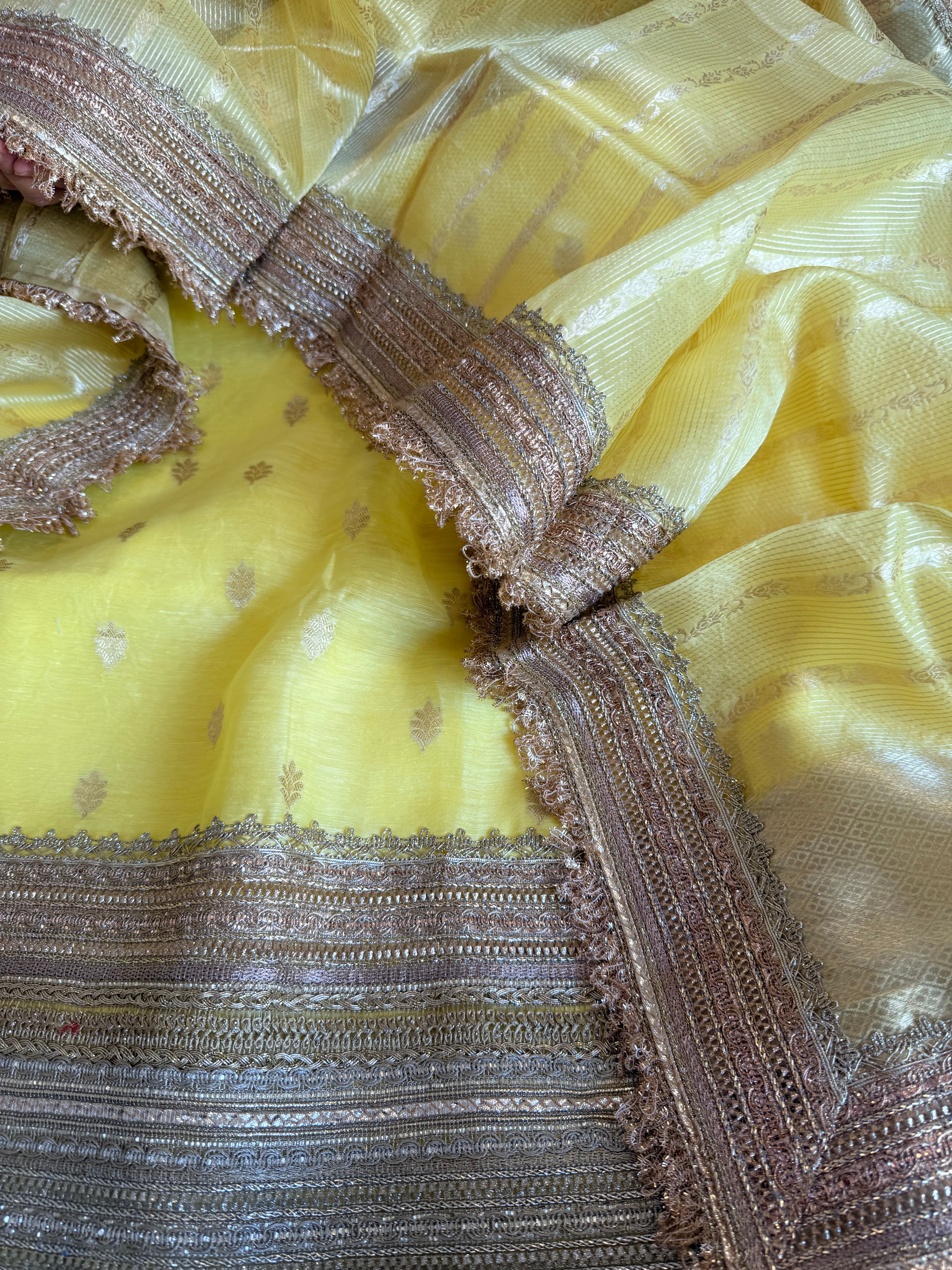 Summer suit edit - Linen gorgette kadhwa banarasi gotapatti suit sets