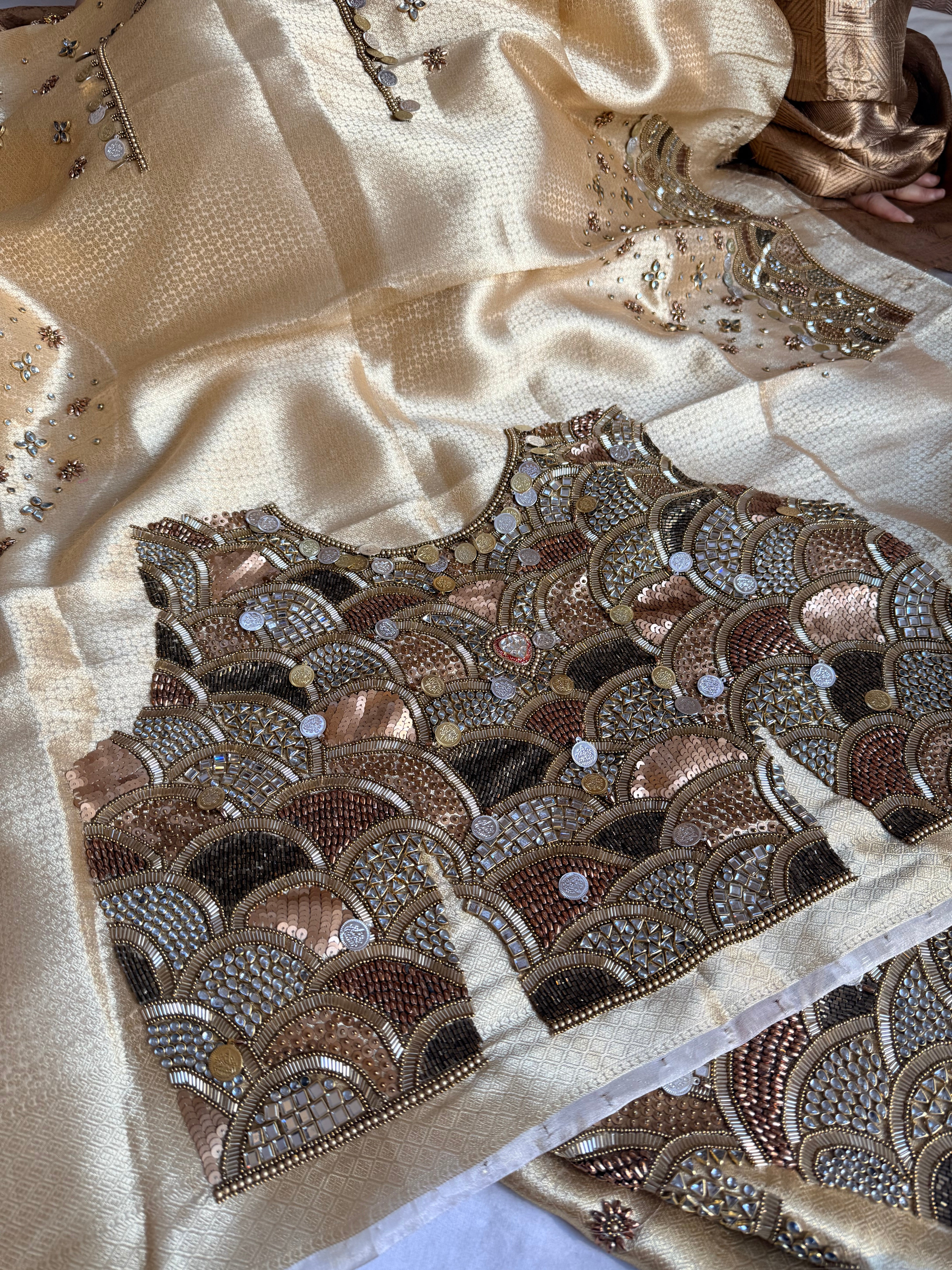 Swarn edit bejewelled hand embroidered blouse
