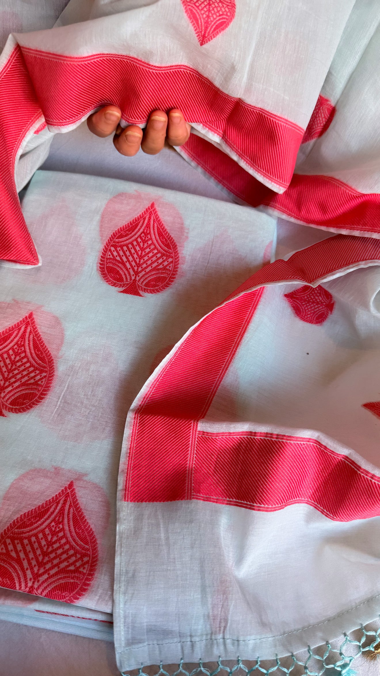 Mother’s Day offer - Handloom cotton paan buti meenakari kadhwa buti suit sets