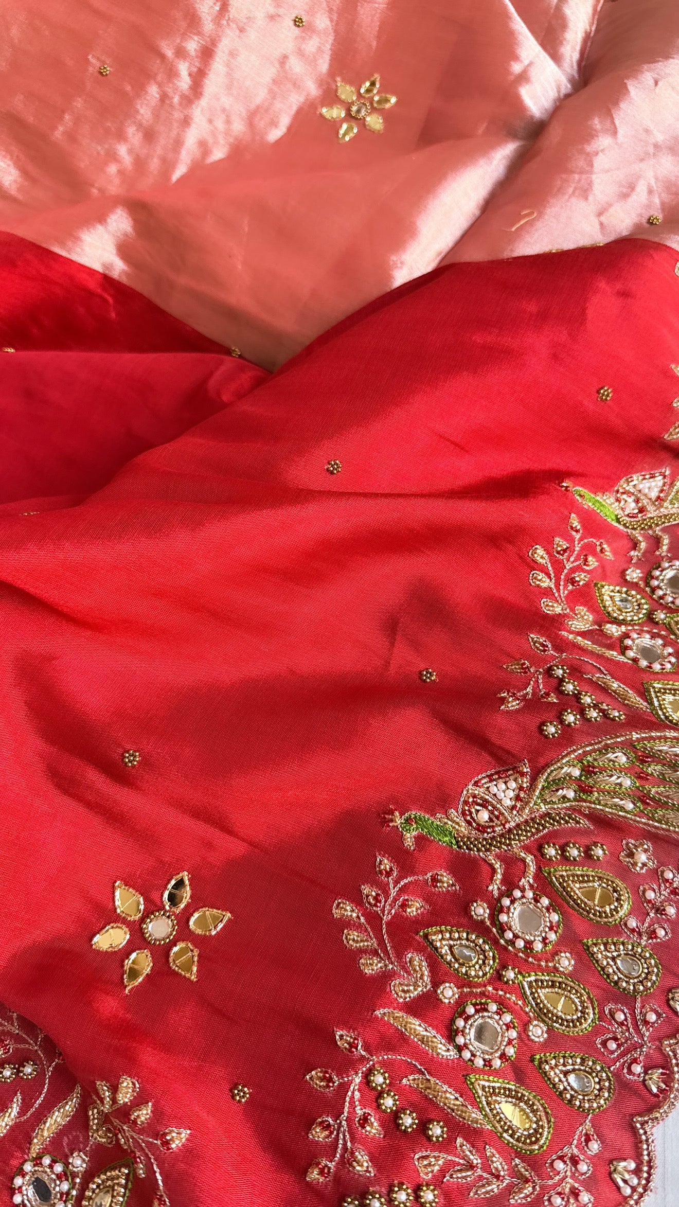 Kanjivaram banarasi tissue silk hand embroidered kadhwa saree with katan silk blouse