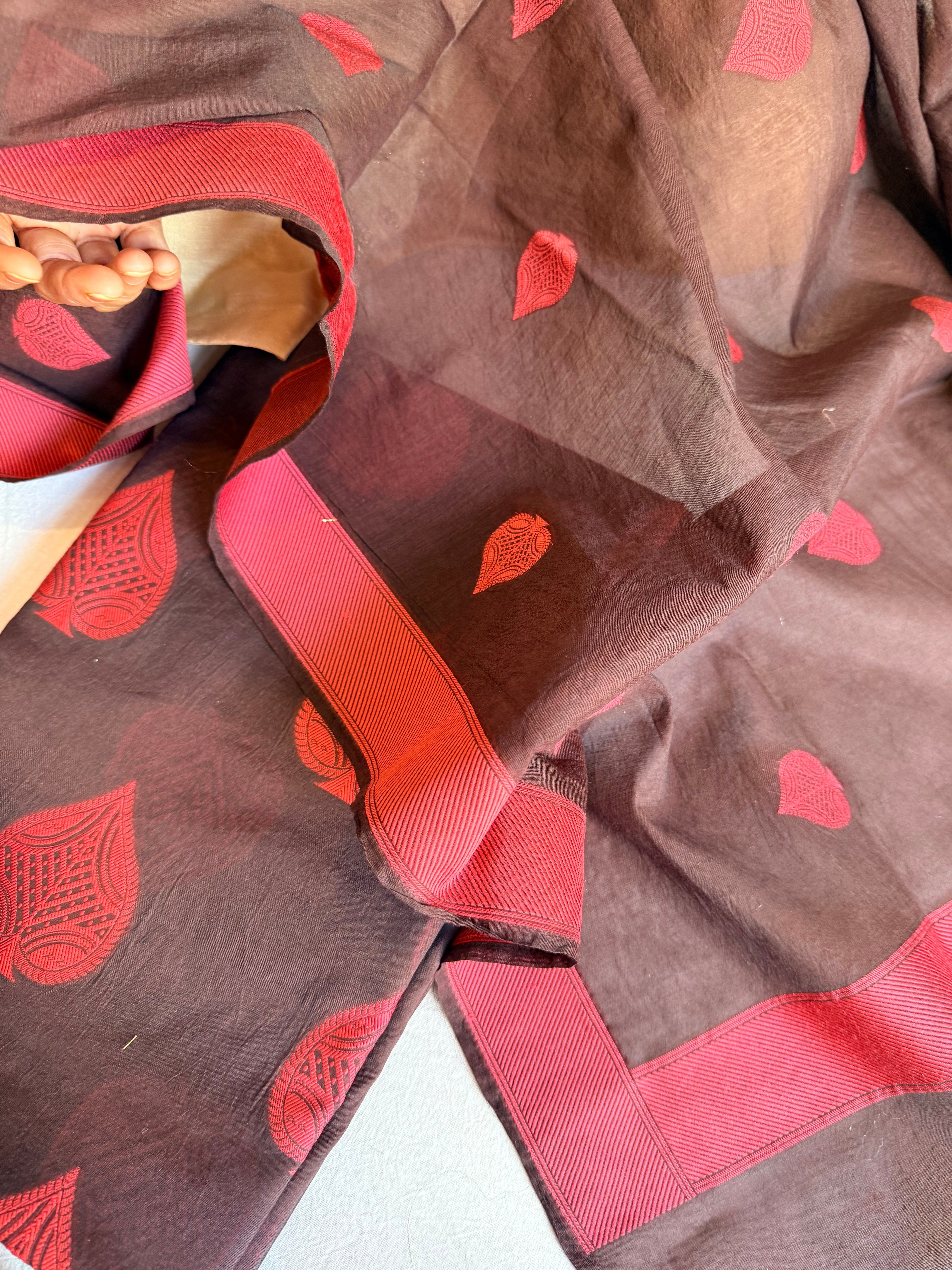 Mother’s Day offer - Handloom cotton paan buti meenakari kadhwa buti suit sets