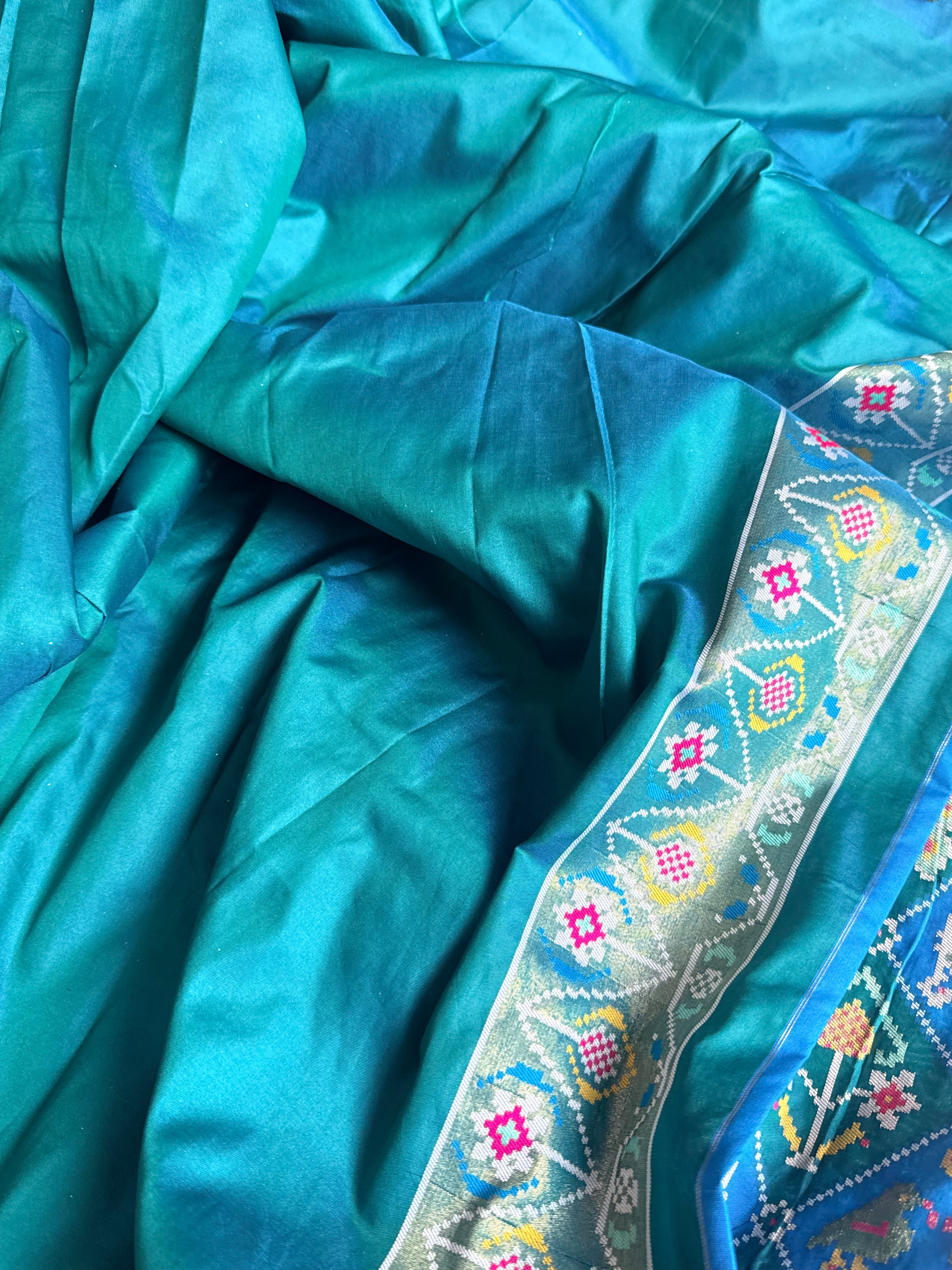 Banarasi patola weaving silk meenakari weaving saree