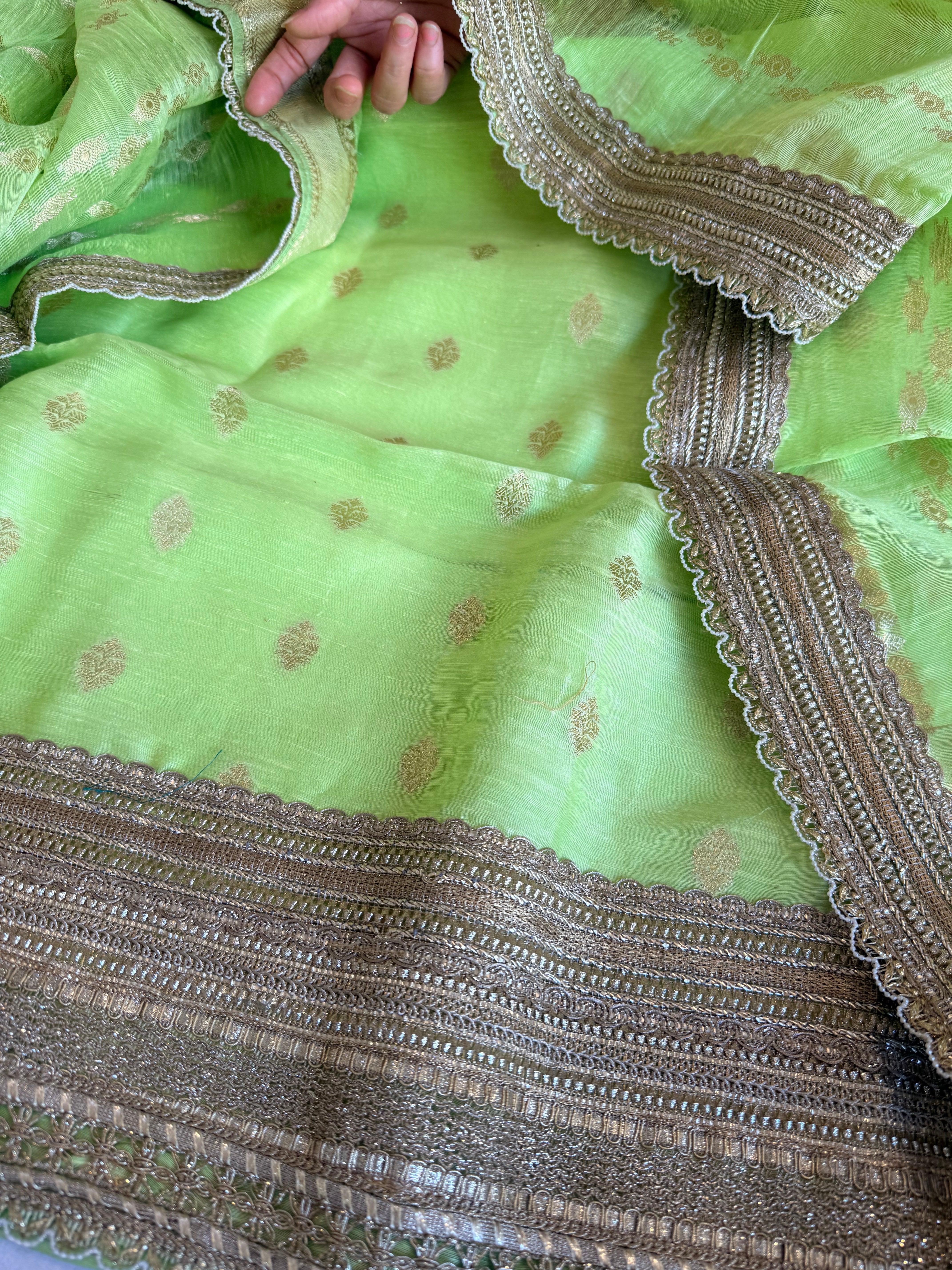 Summer suit edit - Linen gorgette kadhwa banarasi gotapatti suit sets
