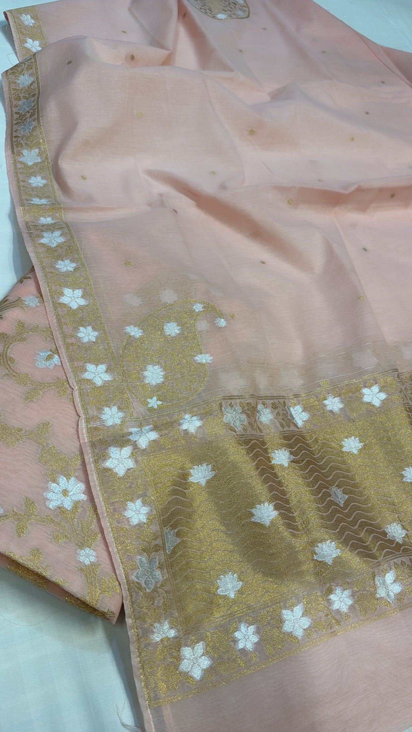 Banarasi cotton sona rupa kadhwa suit sets
