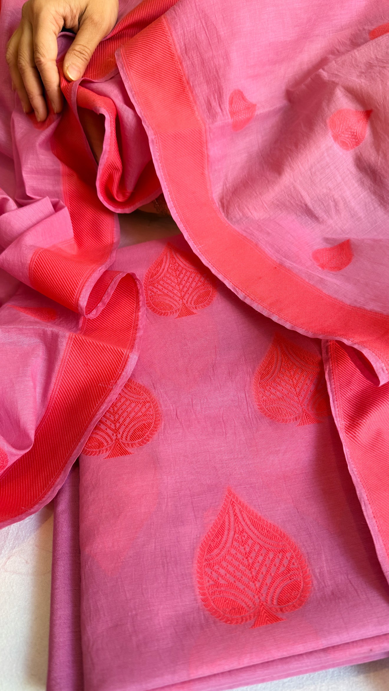 Mother’s Day offer - Handloom cotton paan buti meenakari kadhwa buti suit sets