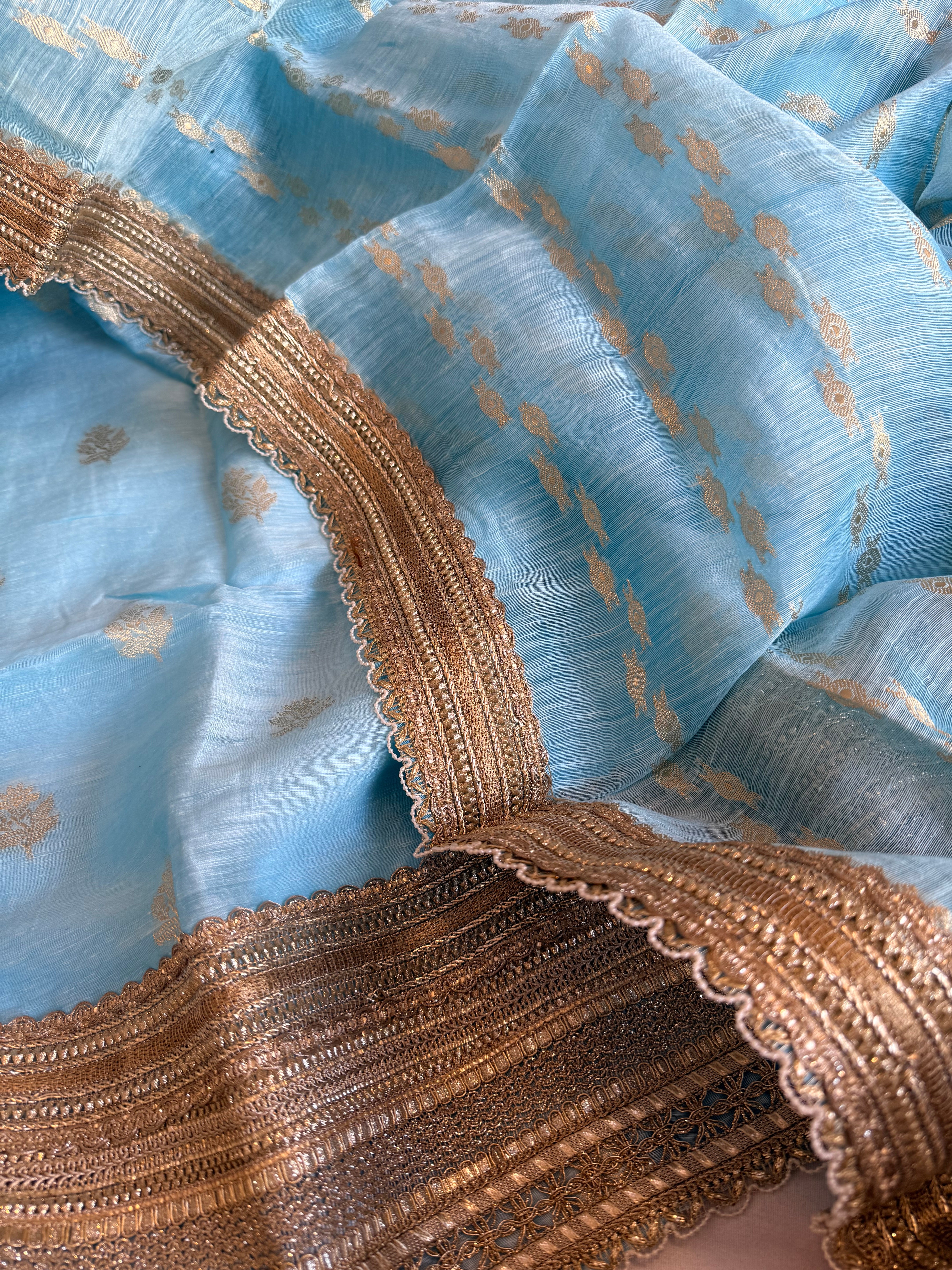Summer suit edit - Linen gorgette kadhwa banarasi gotapatti suit sets