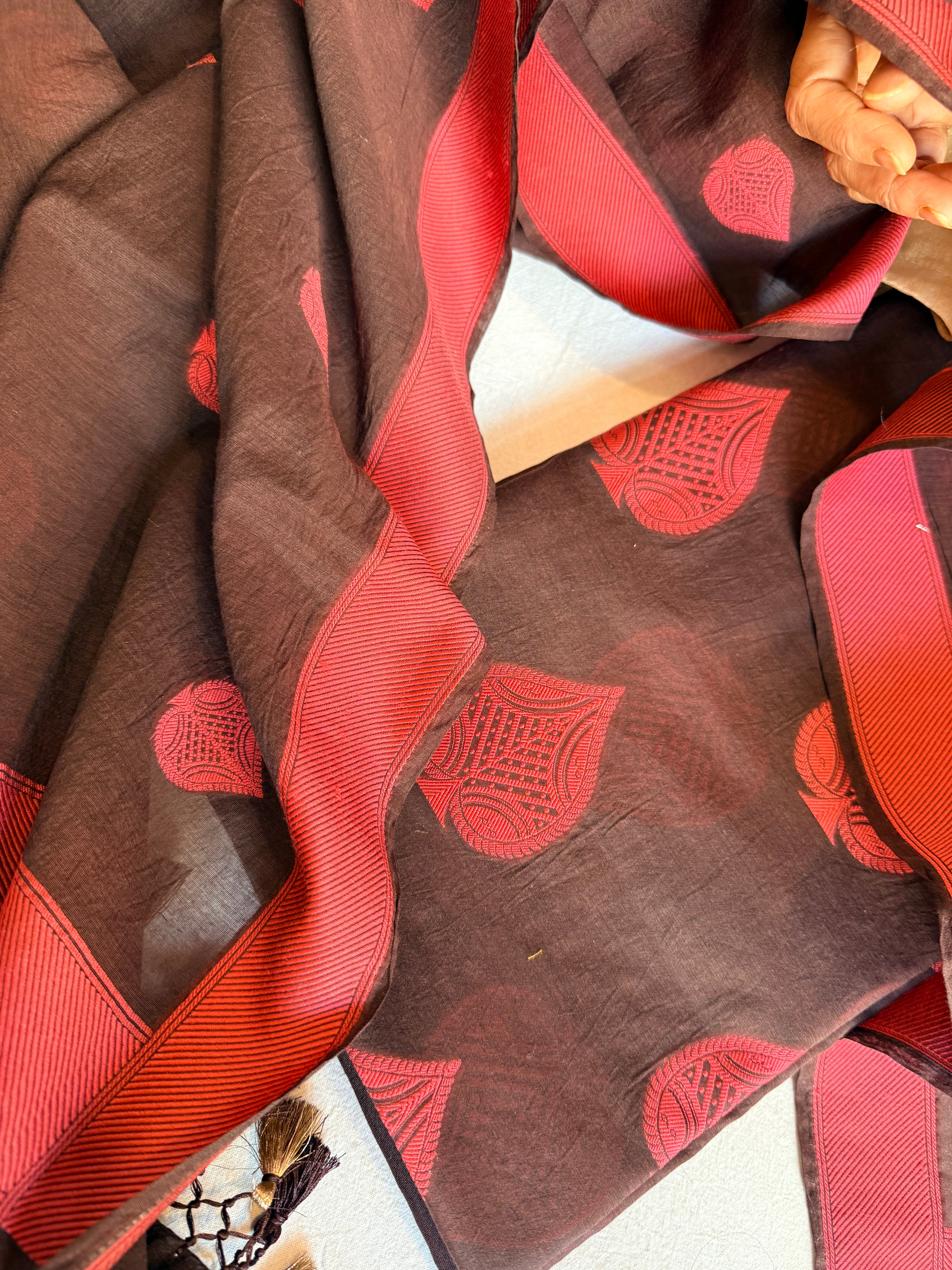 Mother’s Day offer - Handloom cotton paan buti meenakari kadhwa buti suit sets