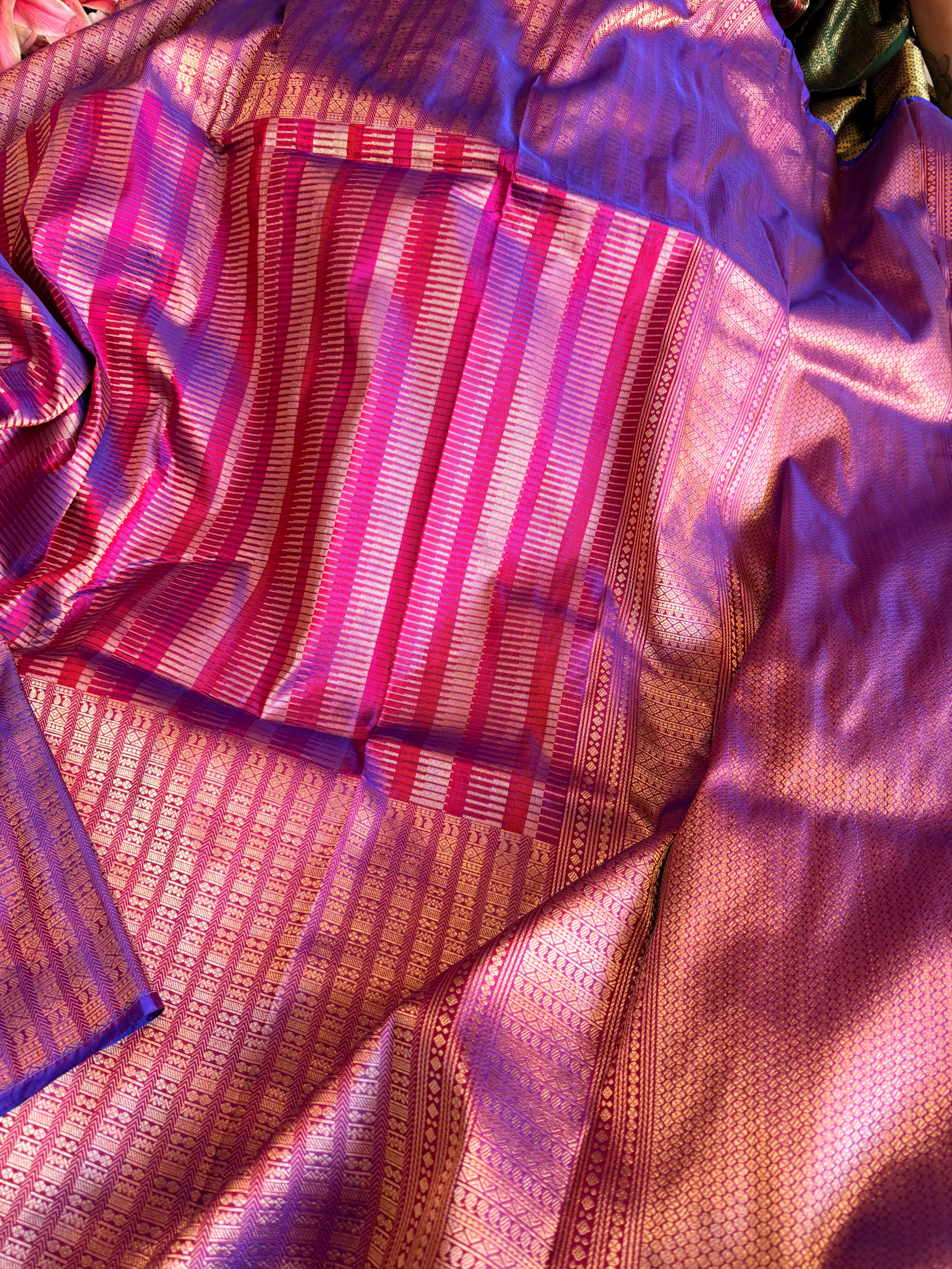 Banarasi katan silk ambose brocade weaving kadhwa handloom saree