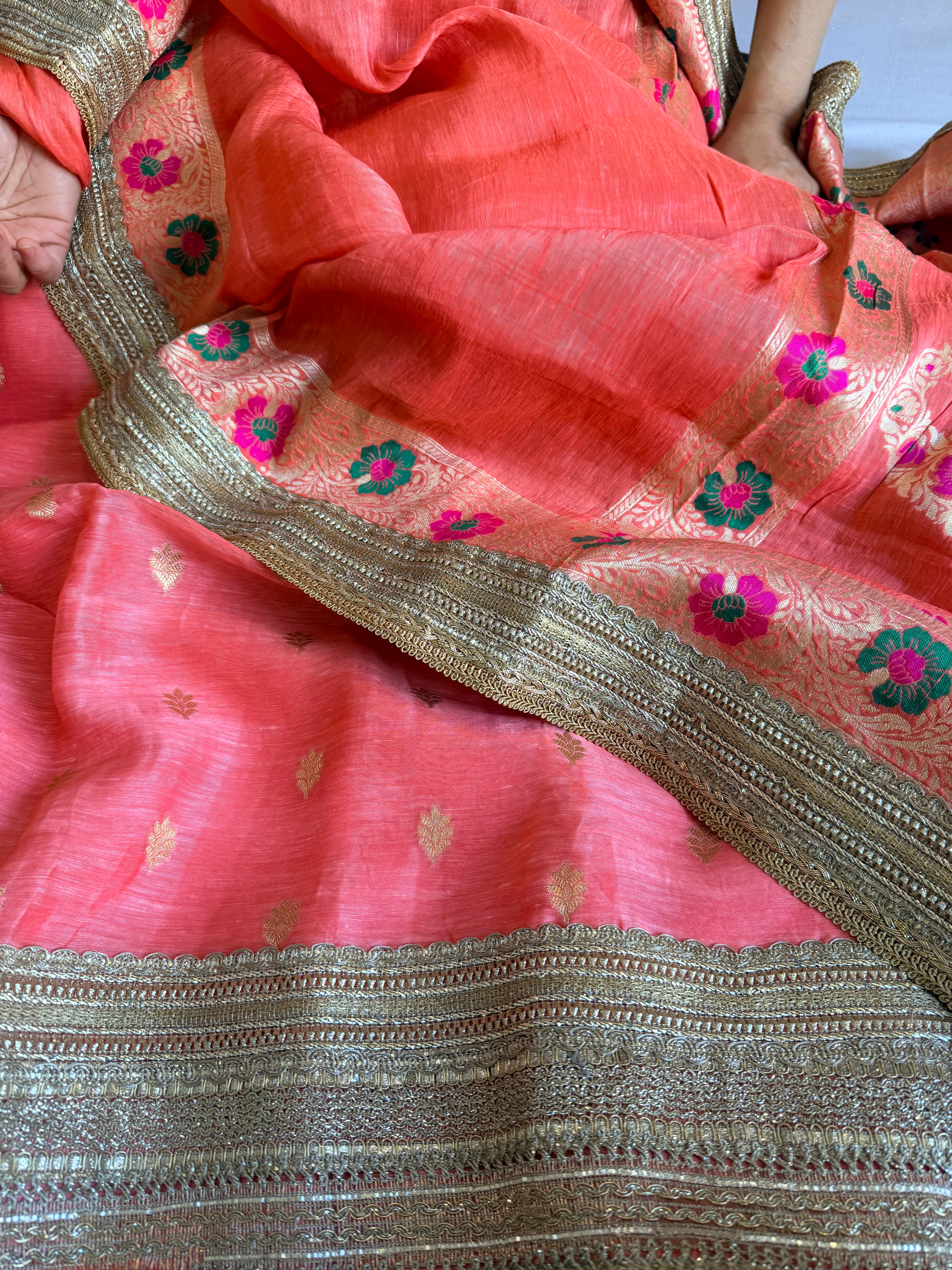 Summer suit edit - Linen gorgette kadhwa banarasi gotapatti suit sets
