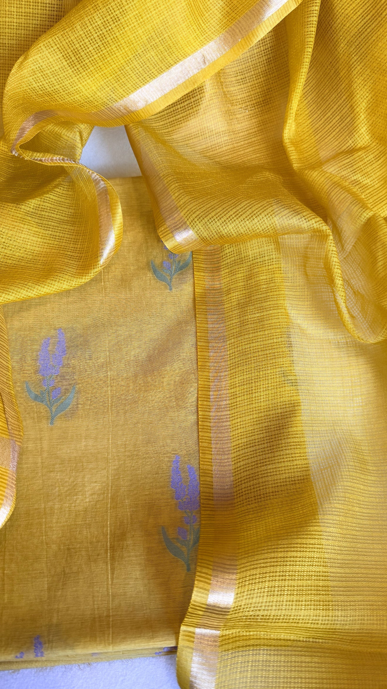 Mother’s Day offer - Handloom cotton meenakari buti kadhwa buti suit set