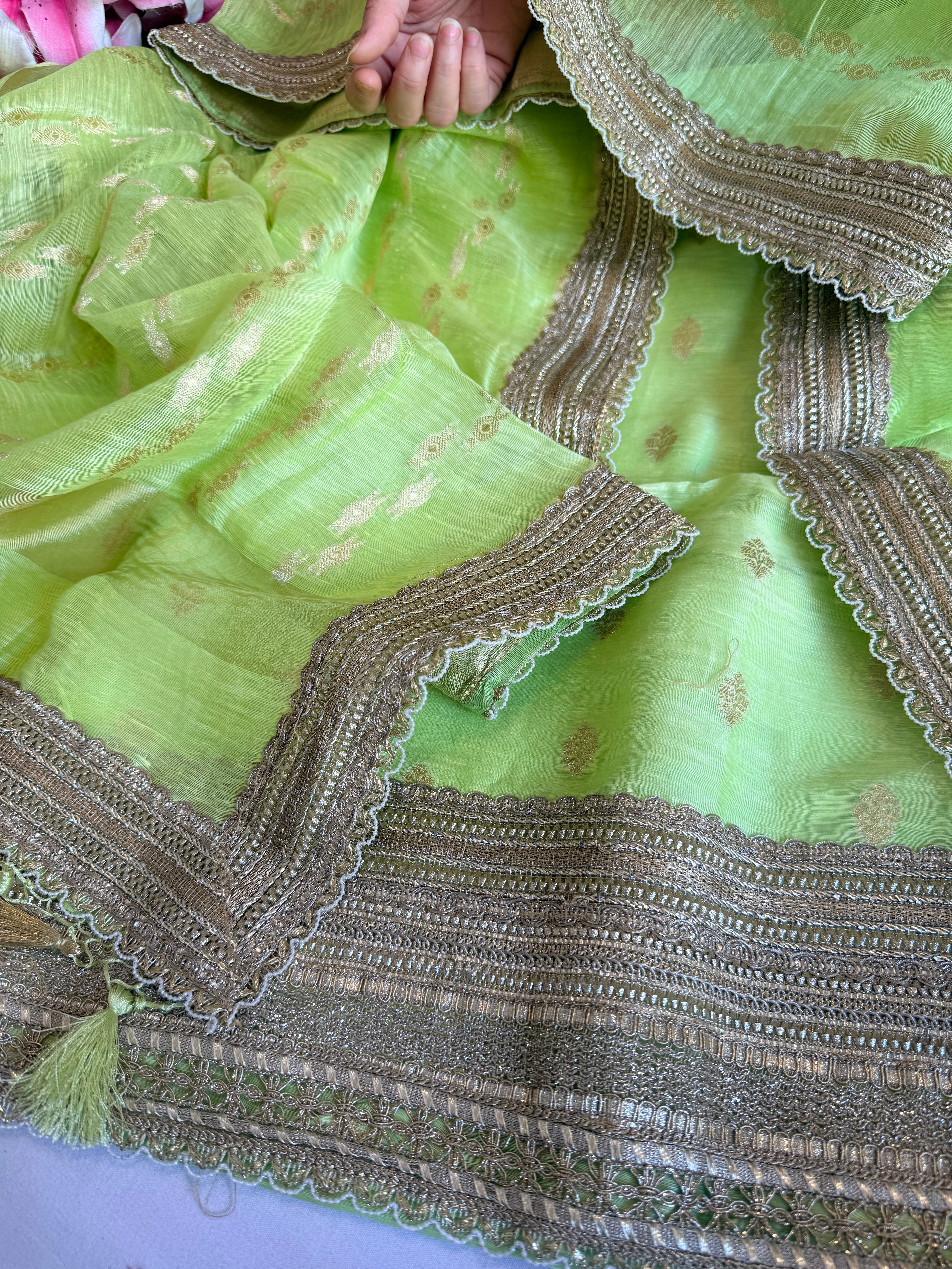 Summer suit edit - Linen gorgette kadhwa banarasi gotapatti suit sets
