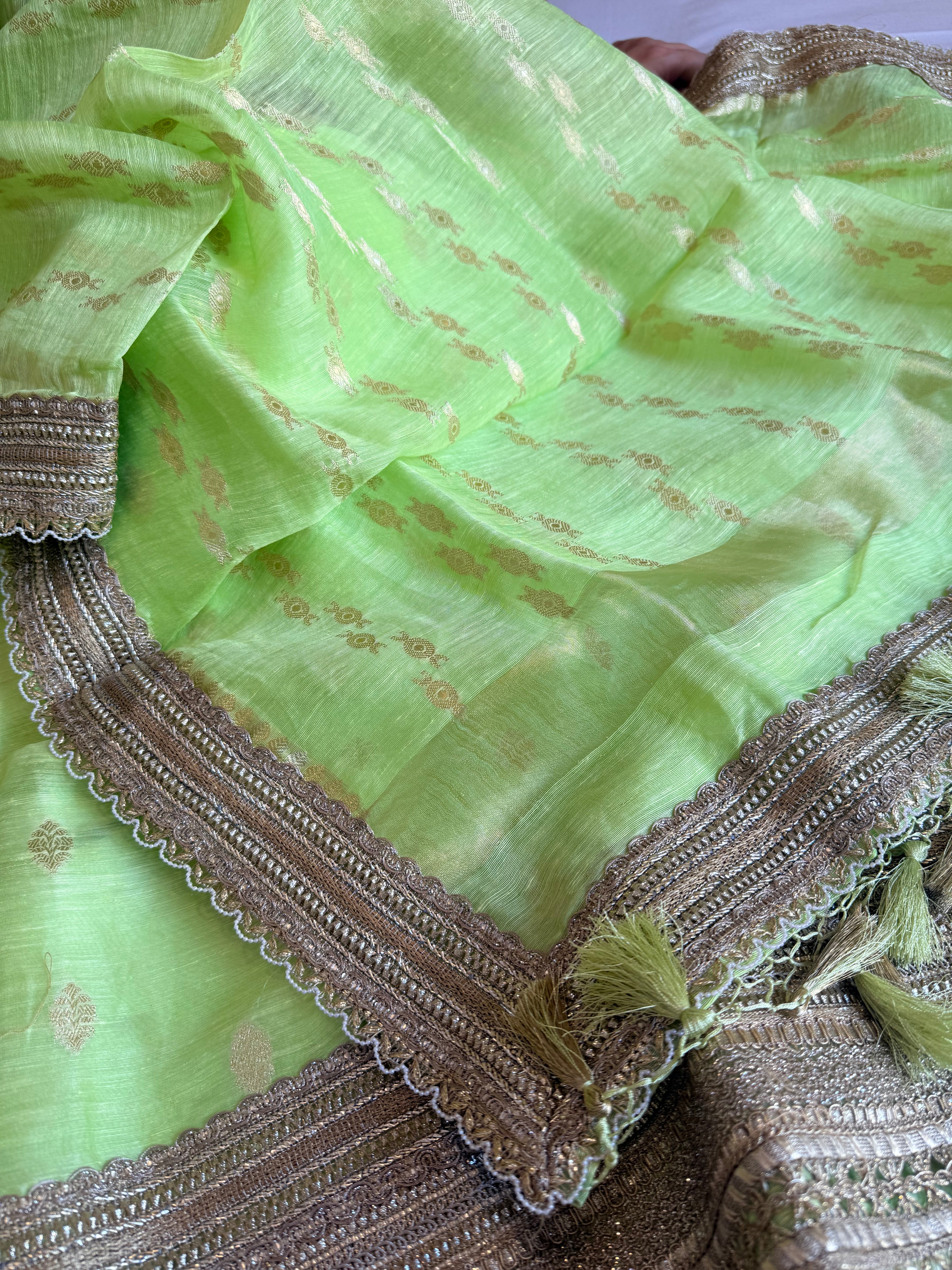 Summer suit edit - Linen gorgette kadhwa banarasi gotapatti suit sets