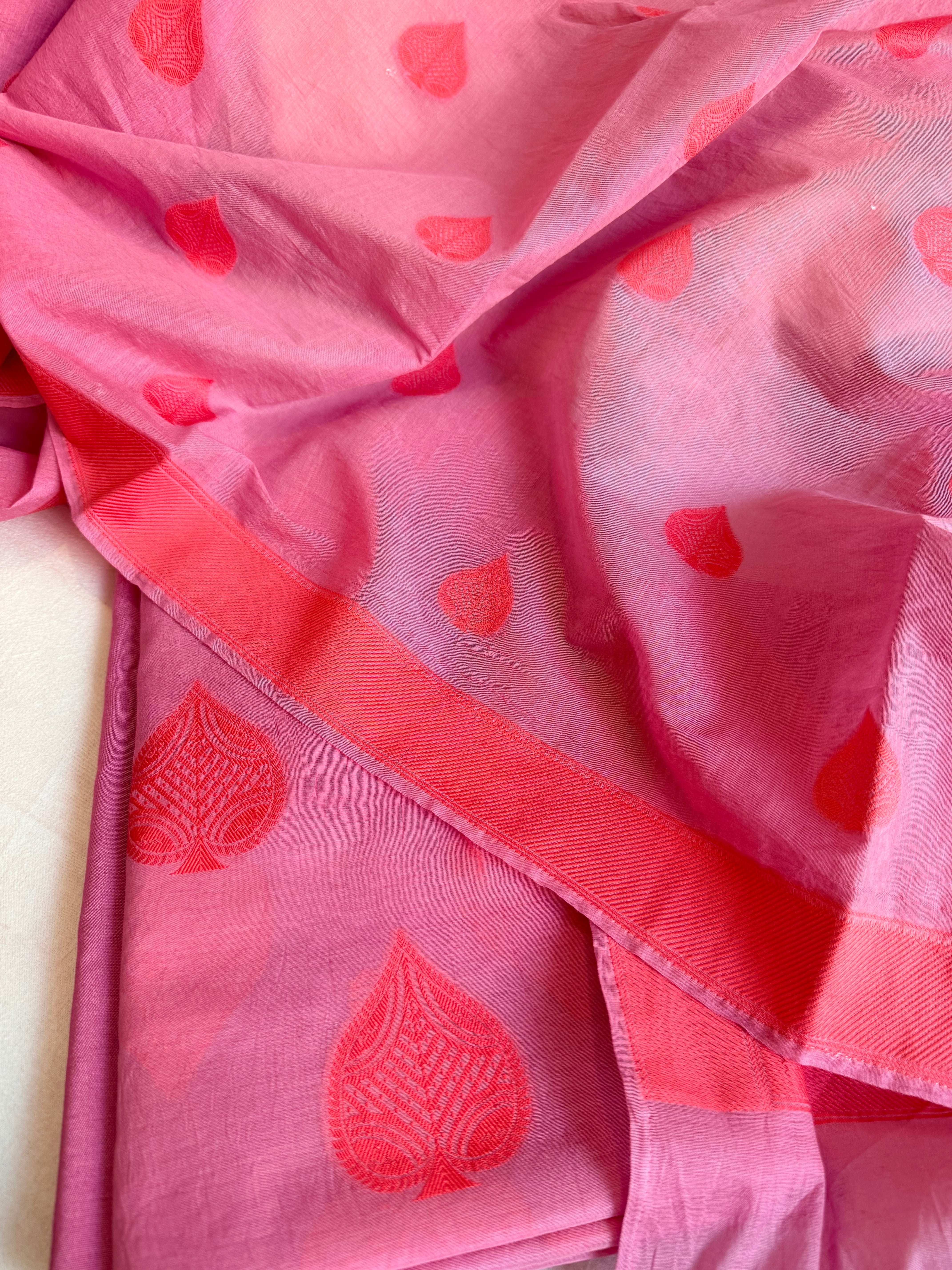 Mother’s Day offer - Handloom cotton paan buti meenakari kadhwa buti suit sets