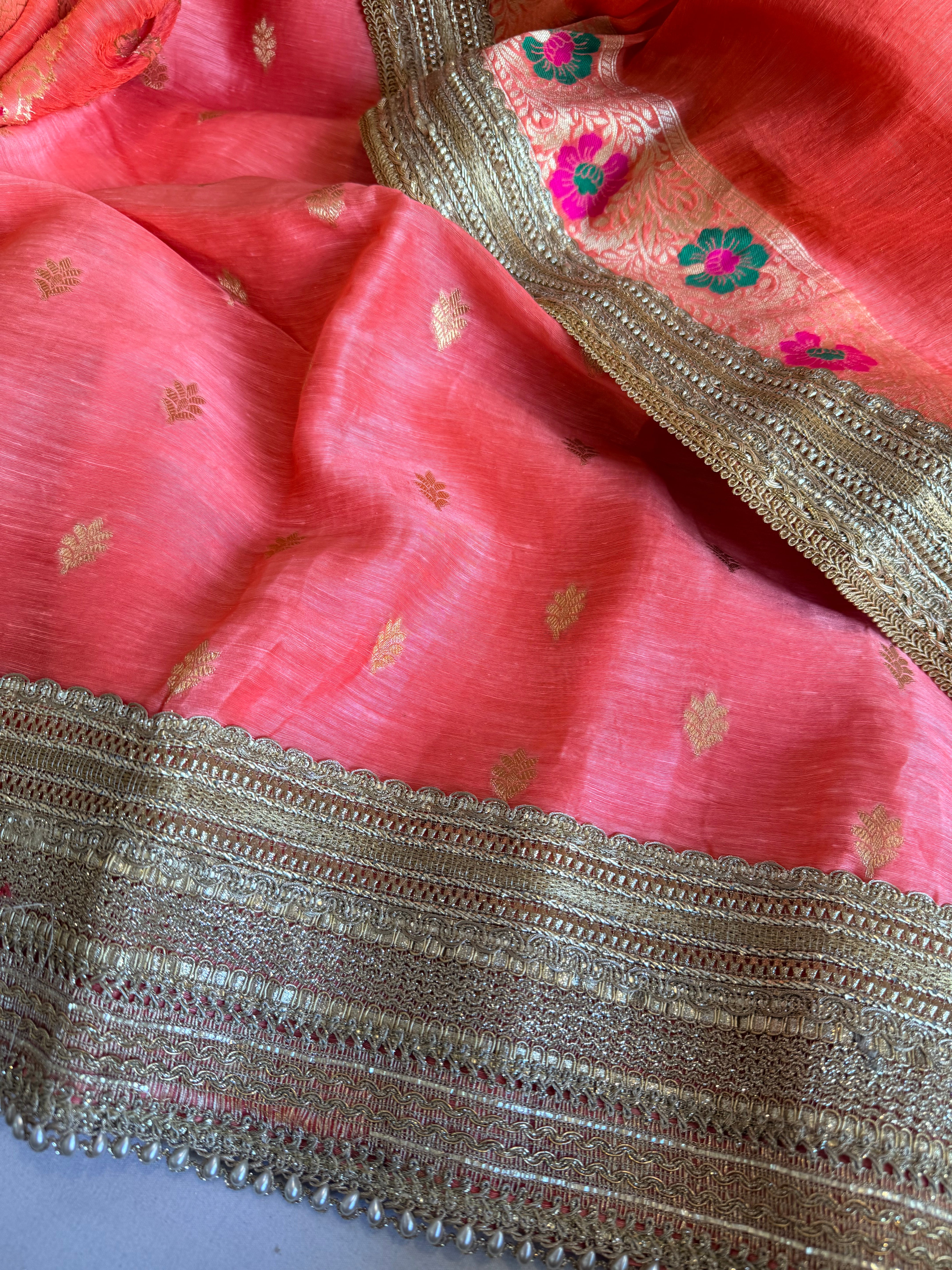 Summer suit edit - Linen gorgette kadhwa banarasi gotapatti suit sets