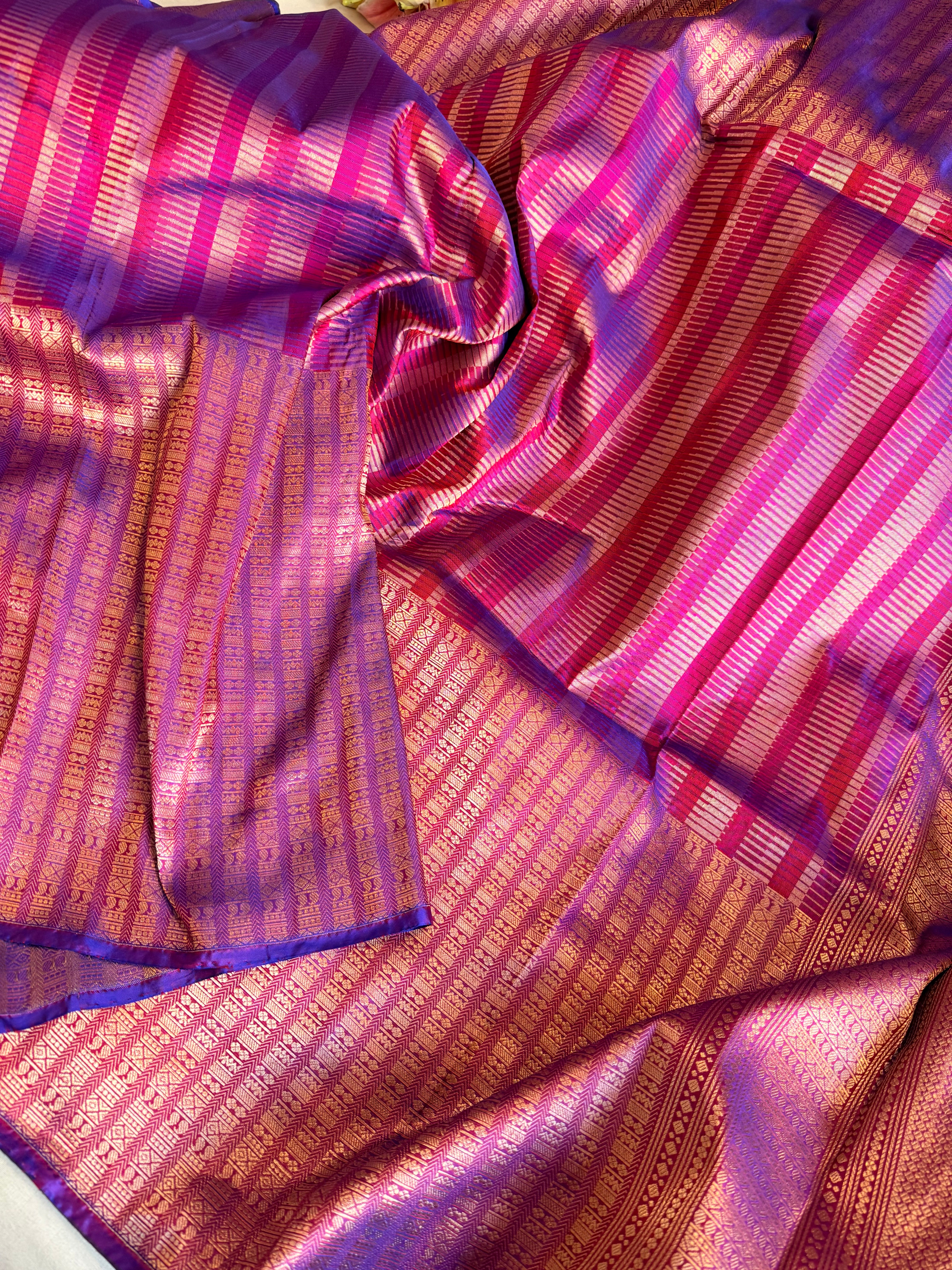 Banarasi katan silk ambose brocade weaving kadhwa handloom saree