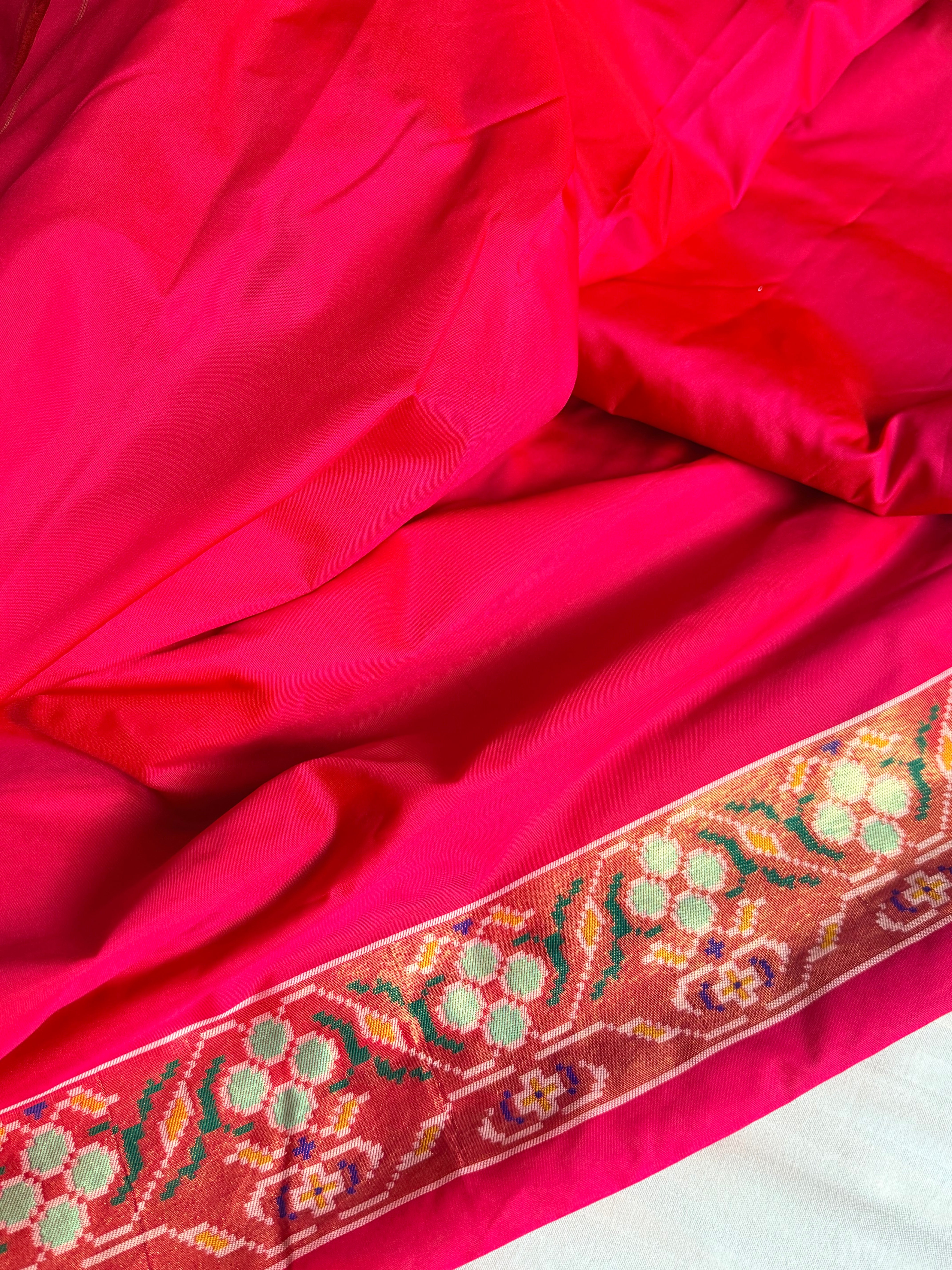 Banarasi patola weaving silk meenakari weaving saree