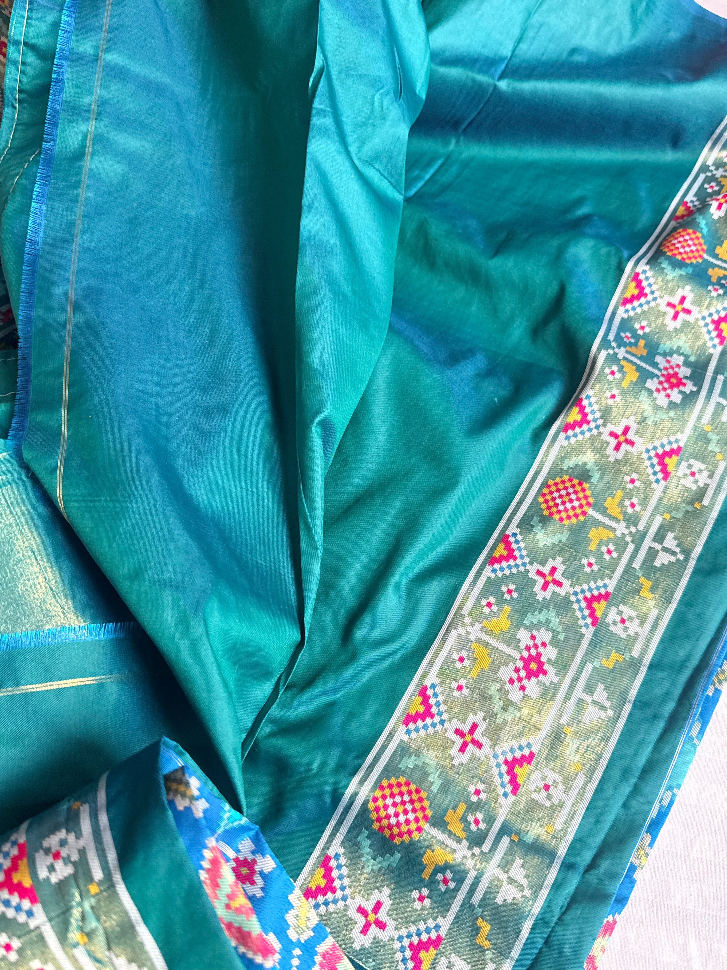 Banarasi patola weaving silk meenakari weaving saree