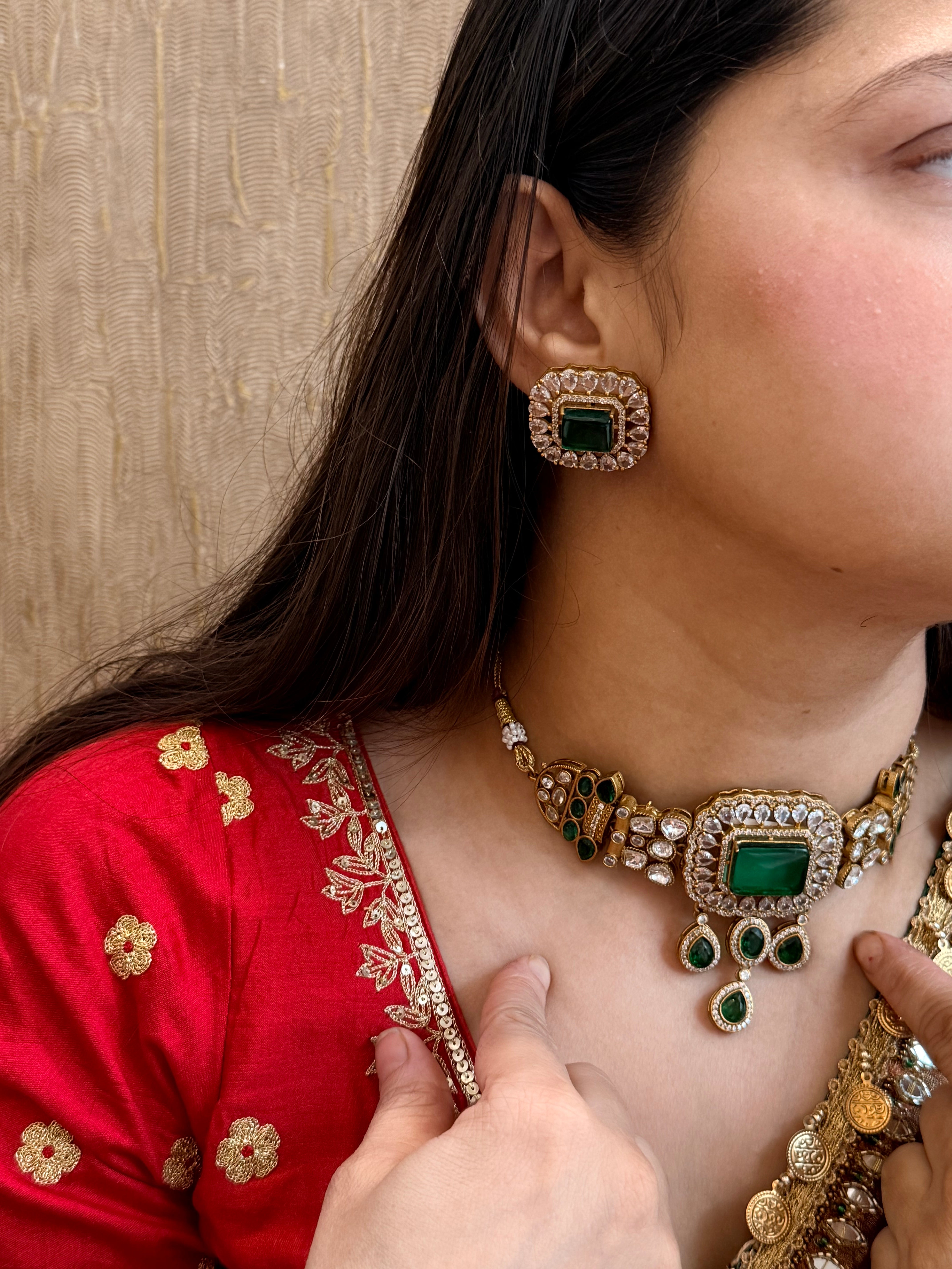 CHANDBALI CHOKER SET